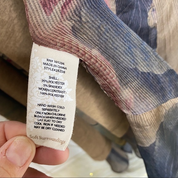 Soft Surroundings Tea Gardens Cardigan Small - Picture 7 of 9